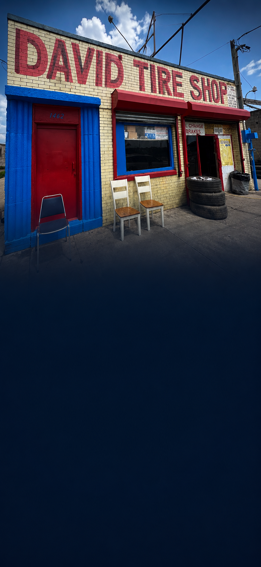 David's Tire Shop storefront — Camden, NJ
